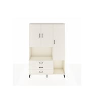 Arges Gardrop 6 Raflı 3 Çekmeceli 3 Kapaklı 132x30x195 Aytaşı-Aytaşı