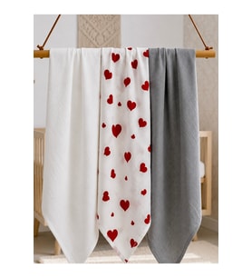 Müslin bebek battaniyes i& Müslin örtü 3 lü set