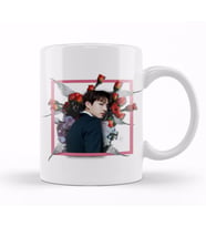 BTS Bangtan Sonyeondan Floral Jungkook Kupa Bardak Porselen