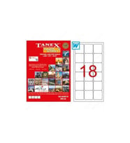 Tanex Tw-2018 Beyaz Adresleme ve Postalama Etiketi 63.5 mm x 46.6