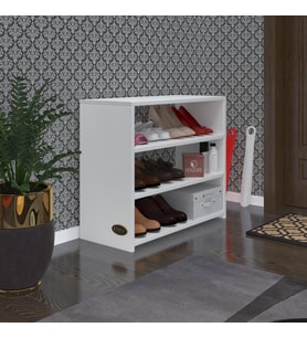Kenzlife ayakkabılık goya byz 060*70*30 arkalıksız ayakkabı ofis dolabı
