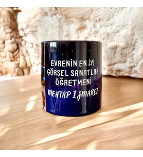 Öğretmenler Gününe Özel Tasarım Mug Boy Kupa " Evrenin En Serisi..."