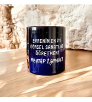 Öğretmenler Gününe Özel Tasarım Mug Boy Kupa " Evrenin En Serisi..."