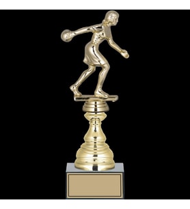 ODAK KUPA - Figürlü Kupalar - Bowling Kadın Figürlü Kupalar FG-023 C - 28 cm