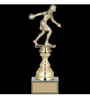 ODAK KUPA - Figürlü Kupalar - Bowling Kadın Figürlü Kupalar FG-023 C - 28 cm