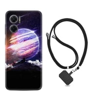 Xiaomi Redmi Note 11E Kılıf Silikon Boyun Askılı İpli Desenli Silikon Super Planet 1797