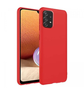 Samsung Galaxy A32 4G İnce Mat Silikon Kılıf Kırmızı