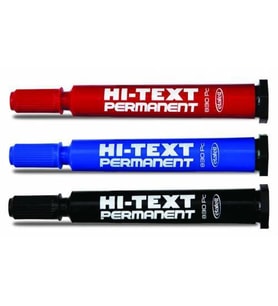 HI-TEXT 830 PC KESİK UÇLU PERMANENT MARKER KOLİ KALEMİ 3 RENK