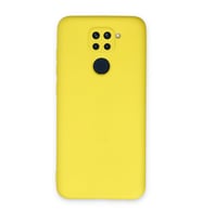 Redmi Note 9 Kılıf Nano Içi Kadife Silikon - Sarı