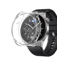 Microsonic Huawei Watch GT 3 Pro 46mm Titanyum Kılıf 360 Full Round Soft Silicone Şeffaf (Renksiz)