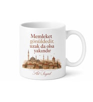 Kişiye Özel Memleket Hasretine Özel Kupa Bardak İsimli Hediye
