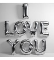 Runaway I Love You Folyo Balon Gümüş Evlilik Teklifi Dekoru