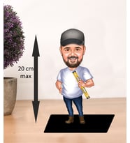 KİŞİYE ÖZEL KARİKATÜR inşaat mühendisi ADAM BİBLOSU