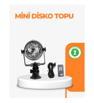 Mey İthalat® 3 Renk 7 Mod Döner Disko Topu Işık