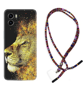Vivo Y15S Y32 Y33S Y51 Y53S Kılıf Boyun Asklı Rasta Silikon Leon 1323