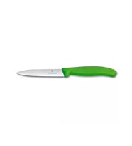Mutfak SwissClassic 10cm Soyma Bıçağı Yeşil Sivri Uçlu (Gri Yeşil)