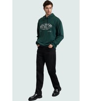 Erkek Baggy 90s Straight Fit Kot Pantolon Normal Bel Denim Günlük Kombinler Modern Tasarım (Siyah)