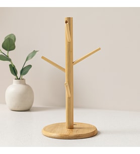 Bambu Ahşap Bardak ve Fincan Askısı 35x60 cm