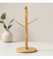 Bambu Ahşap Bardak ve Fincan Askısı 35x60 cm