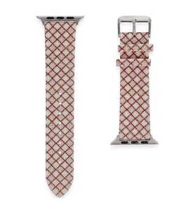 Apple Watch 38mm Karo Motif Kordon - Pembe