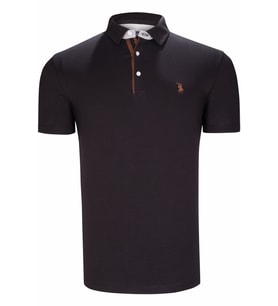 T8582 DEWBERRY ERKEK T-SHIRT-KOYU SİYAH