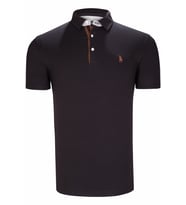 T8582 DEWBERRY ERKEK T-SHIRT-KOYU SİYAH
