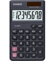 Casio SL-300LV- Hesap Makinesi Pocket (Siyah)