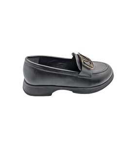 Çiğdem Kundura Eleganza Sole Kadın Suni Deri Loafer - Eleganza Sole - SİYAH - 39