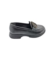 Çiğdem Kundura Eleganza Sole Kadın Suni Deri Loafer - Eleganza Sole - SİYAH - 39