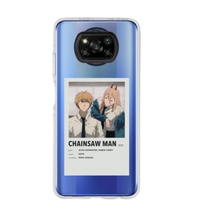 Poco X3 Pro / X3 NFC Uyumlu Chainsaw Man Anime Tasarımlı Şeffaf Telefon Kılıfı