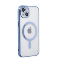 Apple İphone 14 Plus Kılıf Magneticsafe Lazer Silikon - Sierra Blue