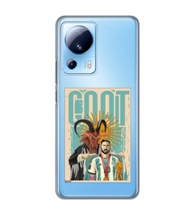 Xiaomi Mi 13 Lite Uyumlu Lionel Messi Desenli Şeffaf Telefon Kılıfı