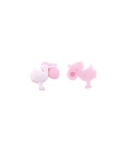 Bebek leylekli plastik  pembe  pk10-