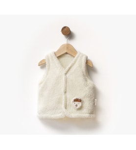 Cozy Krem Peluş Bebek Yeleği