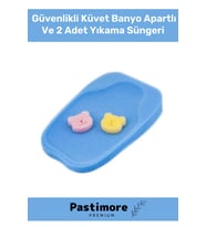 Lüx Serisi Yumuşak Güvenlikli Küvet Banyo Apartlı Ve 2 Adet Yıkama Süngeri