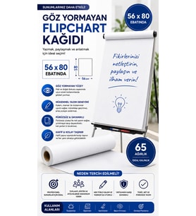 Premium Çocuklar İçin Göz Yormayan Kullan At Kağıt 56x80 cm 25’li Çizim, Boyama ve Yaratıcı Etkinlikler İçin
