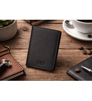 Legend Leather Diga 111 Hakiki Deri Dikey Erkek  Kartlık Cüzdan (Siyah)