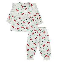 Civil Baby Kız Bebek Pijama Takımı 6-18 Ay Açık Somon (Ekru)