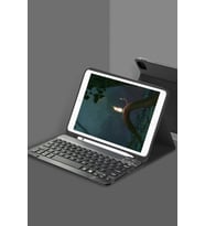 Newface Apple iPad 5 Air 9.7 Kılıf KC01 Smart Klavyeli Tablet Kılıfı - Siyah