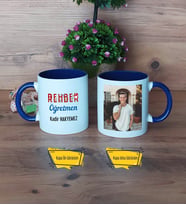 Rehber Öğretmen Kupa Bardak Lacivert Fotoğraflı Öğretmenler Günü Hediyesi