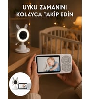 LCD Ekranlı Bebek İzleme Kamerası Ninnili Gece Görüşlü Güvenlik Sistemi Yeni Nesil