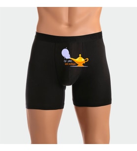 İyi Şans İçin Ovalayın Yazılı Erkek Man Boxer Hediye Boxer