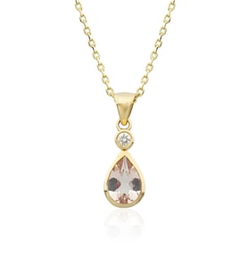 Damla Morganite Tektaş Kolye