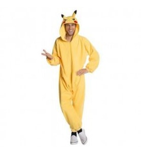 Kapüşonlu Yetişkin Pikachu Kostümü