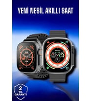 45 Mm Gri Kasa Akıllı Saat Sesli Görüşme, Takibi, Suya Dayanıklı
