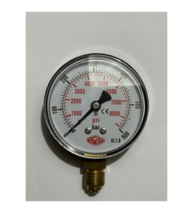 0-600 Bar Ø52 Mm Alttan Bağlantılı Kuru Tip Manometre