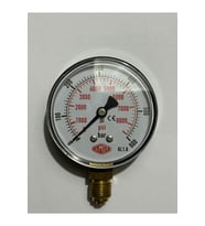 0-600 Bar Ø52 Mm Alttan Bağlantılı Kuru Tip Manometre