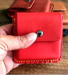 Sumerian wallet Deri Sigara Kılıfı Premium Pueblo Deri(Kırmızı)