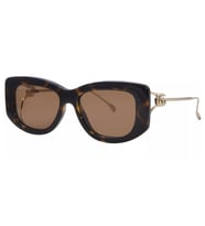 Gucci GG1566S 002 55 Kadın Güneş Gözlüğü (Kahverengi)