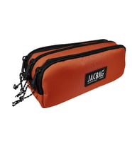 Jacbag Üç Bölmeli Çocuk ve Yetişkin Kalem Çantası - Kiremit - Kadın/Kız Çocuk (Çok Renkli)